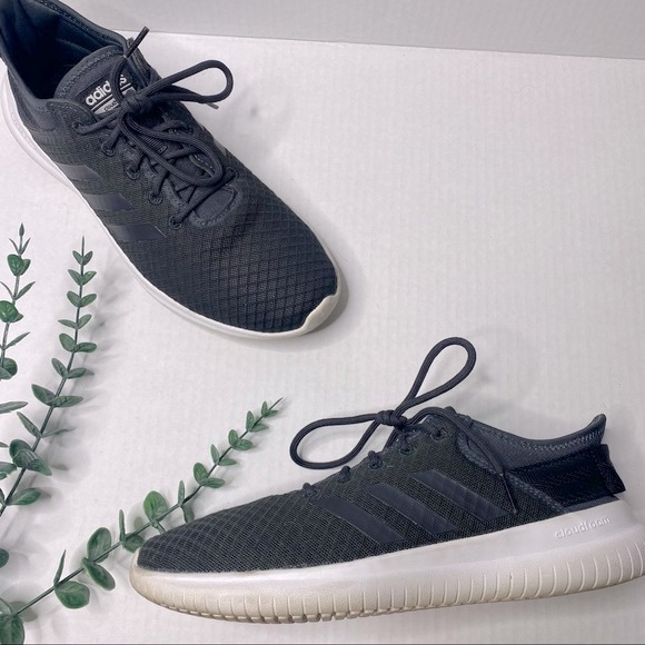 Adidas cloudfoam QT FLEX black blue white sneakers size 9 - Picture 10 of 10